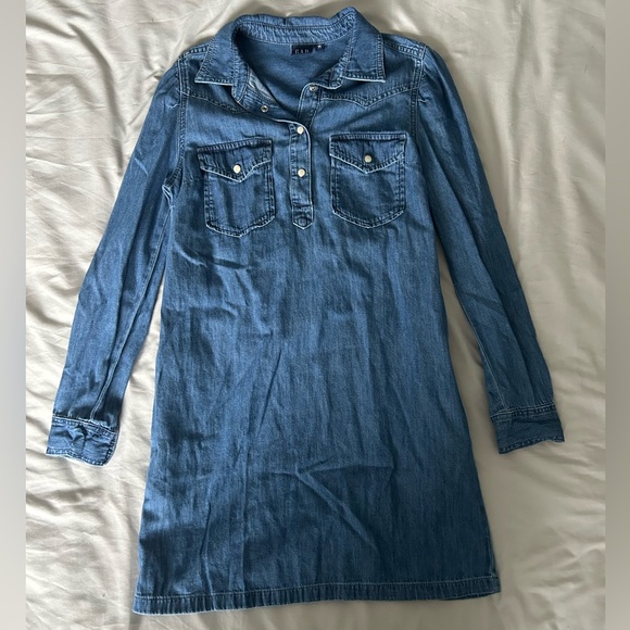 GAP Western Denim Mini Dress - Picture 5 of 10